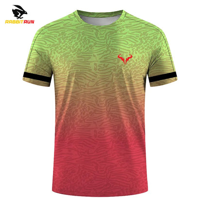 Badminton and Tennis Series 3D Printed Men's and Women's Outdoor Extreme Sports Short Sleeved Round Neck T-shirt with Fashionabl