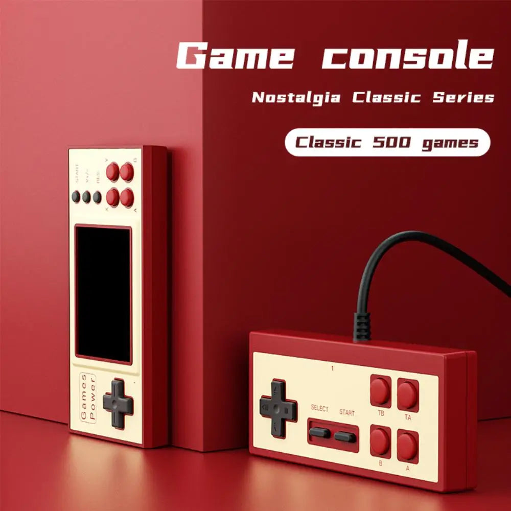 Portable Video Game Player Mini Retro Game Console with 500 Games TV Gaming Console Double Players 3 Inch IPS HD Screen