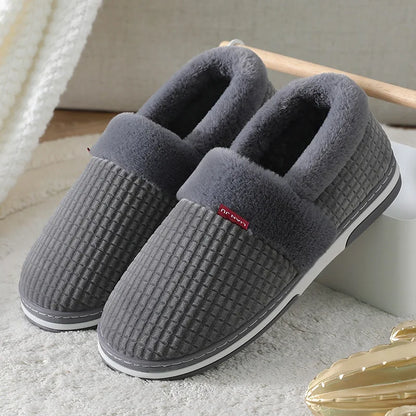 Women Men Couples Home Slippers New Fashion Warm Winter Furry Soft Short Plush Slipper Non Slip Bedroom Slides Indoor Shoes