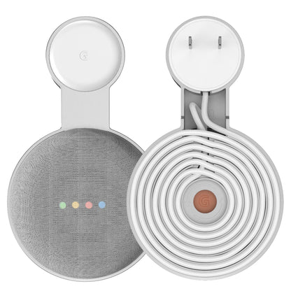 Outlet Wall Mount Holder For Google Home Mini (1st Gen) Google Nest Mini (2st Gen) Cord Management For Google Mini Smart Speaker