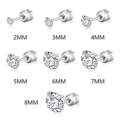 Crystal zircon tragus jewelry