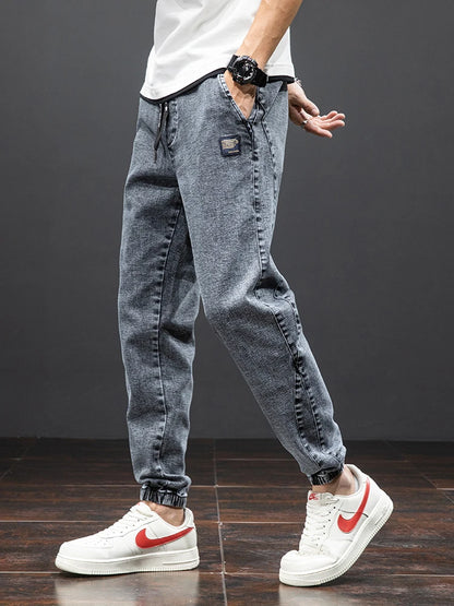 Spring Summer Black Blue Cargo Jeans Men Streetwear Denim Jogger Pants Men Baggy Harem Jean Trousers Plus Size 6XL 7XL 8XL - MAGNET MARKET