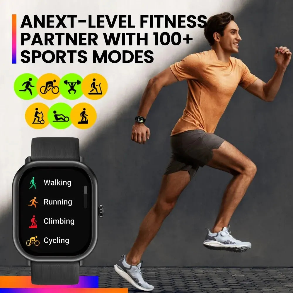 New Zeblaze GTS 3 Pro Smart Watch Ultra-big HD AMOLED Screen HiFi Bluetooth Phone Calls Health and Fitness Tracking Smartwatch