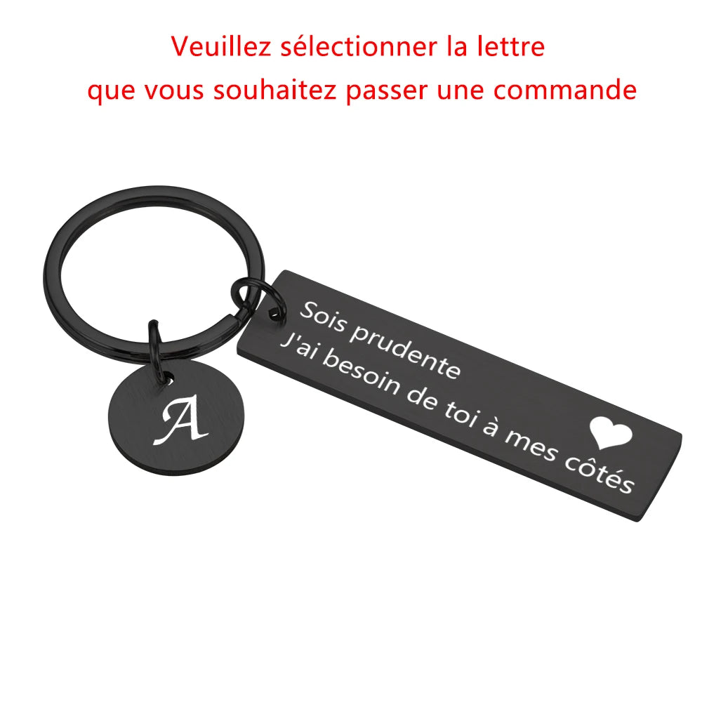 Couple Keychain Personalized Sois Prudente Special Keychains Customized Products Valentines Day Anniversary Gifts for Boyfriend