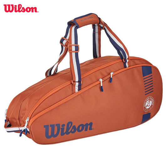 Wilson 2023 France Open Team 6 Pack Duffel Tennis Racket Bag Roland Garros Clay Court Tournament Tennis Racquet Bag Clay Navy