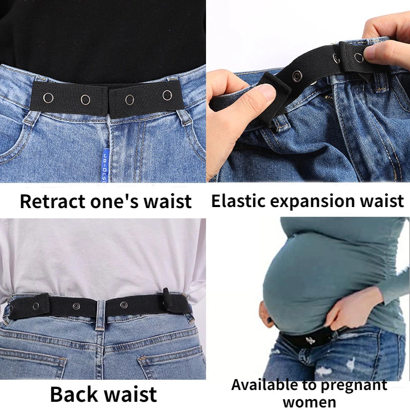 Invisible for Jeans Belts Without Buckle Belts for Women  Buckle-free Elastic Easy Belts Men Stretch No Hassle Men Women Belts