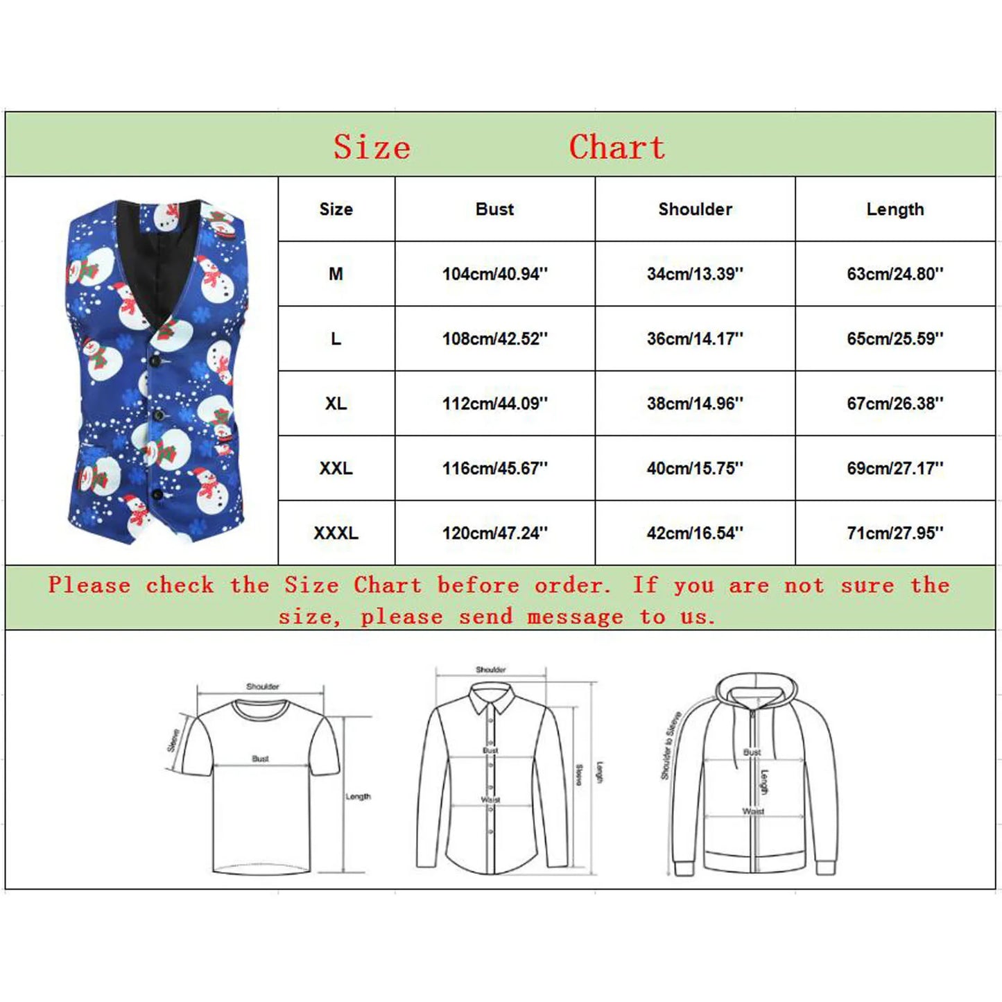 Christmas Suits Vest Men Long Sleeve Blazers Winter Printed Music Male Single-Breasted Funny Party Jacket Waistcoat 2023 - MAGNET MARKET