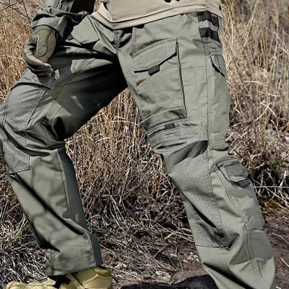 Tactical Cargo Pants Mens Multi-Pockets Wear-resistant Military Trousers Outdoor Training Hiking Fishing Casual Loose Pants Male