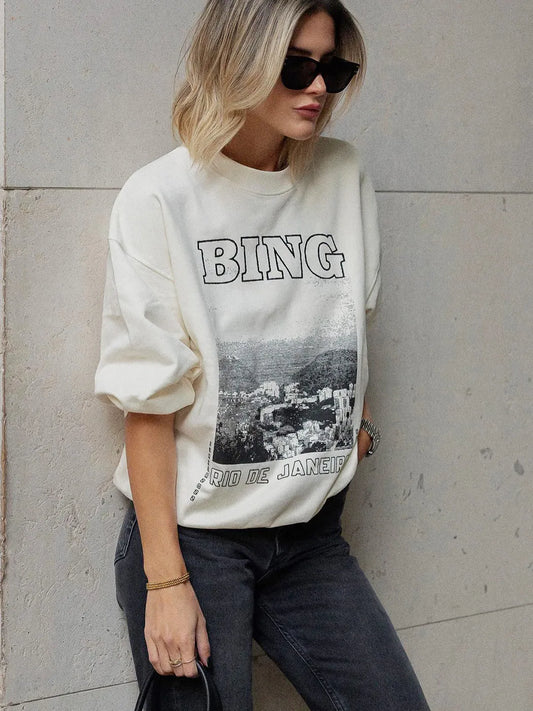 Vintage Style Photo Graphic Sweatshirt: Unmatched Comfort and Style for Fashion-Forward Women - MAGNET MARKET