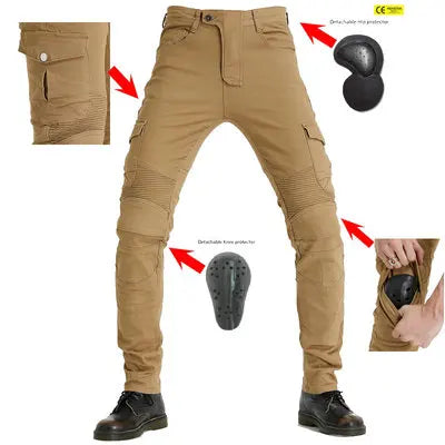 New style spring and summer breathable motorcycle riding pants rider anti-fall motorcycle jeans men and women protective gear - MAGNET MARKET