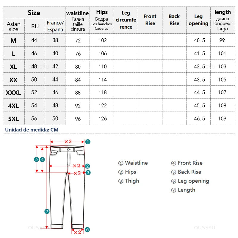 Brand Clothing Soft Lyocell Fabric Men's Jeans Loose Straight Pants Drawstring Elastic Waist Korea Casual Trousers Plus Size 5XL - MAGNET MARKET