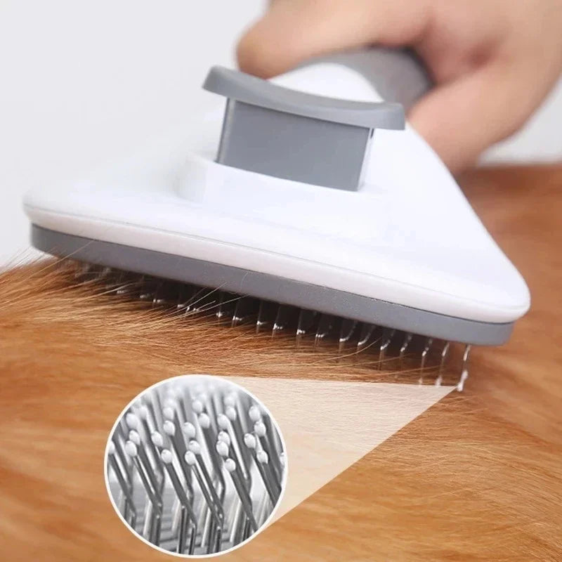 Stainless Steel Needle Pet Comb - Gentle Grooming for Dogs and Cats - MAGNET MARKET