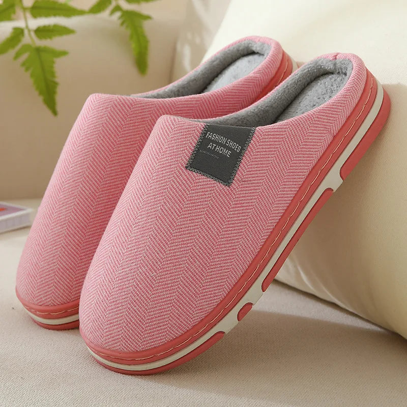 Women Men Couples Home Slippers New Fashion Warm Winter Furry Soft Short Plush Slipper Non Slip Bedroom Slides Indoor Shoes