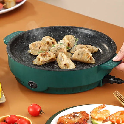 Electric MultiCooker Frying Pan - Versatile 2-in-1 Non-Stick Cooking Machine! - MAGNET MARKET