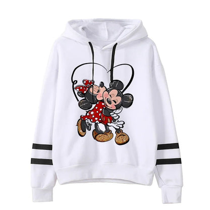 Grunge Harajuku Cartoon Anime Sweatshirt Disney Minnie Mouse Hoodie Clothes Girl Boy Mickey Hoody Top Hoodies Y2k 90s Kawaii