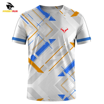 Badminton and Tennis Series 3D Printed Men's and Women's Outdoor Extreme Sports Short Sleeved Round Neck T-shirt with Fashionabl