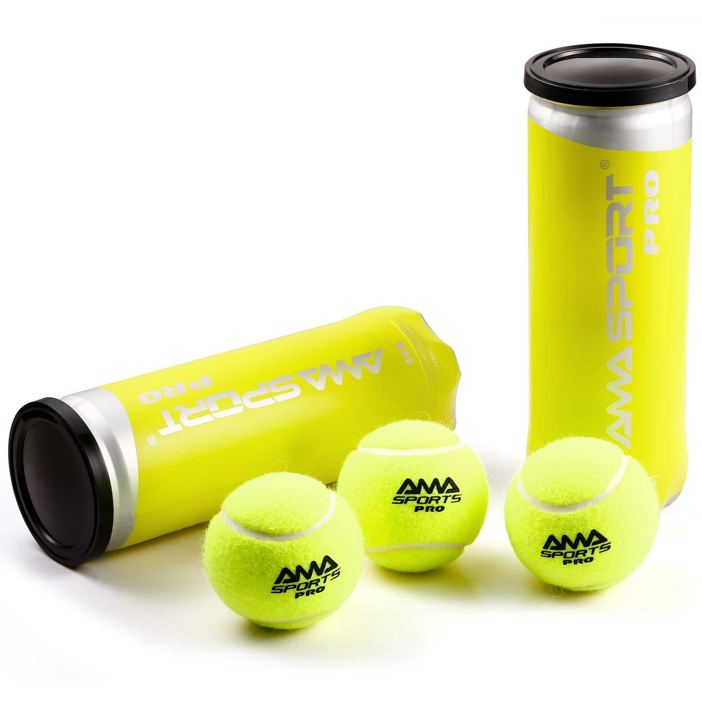 AMASPORT Tennis Balls PRO Padel Balls 45% Wool Tennis Balls Competition Training Ball 3/6 Pack