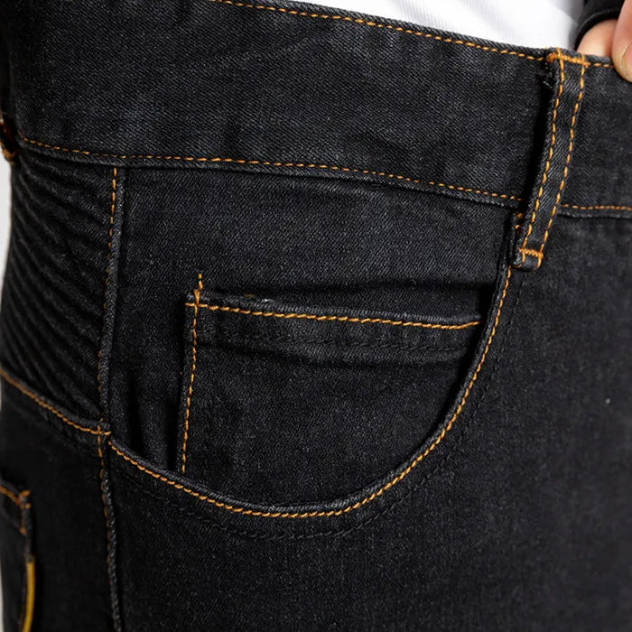 Outdoor four seasons motorcycle wear-resistant casual jeans anti-fall pants off-road riding protection elastic pants - MAGNET MARKET