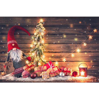 Beenle Merry Christmas Photography Background Tree Gift Window Fireplace Portrait Family Party Decor Backdrop for Photo Studio