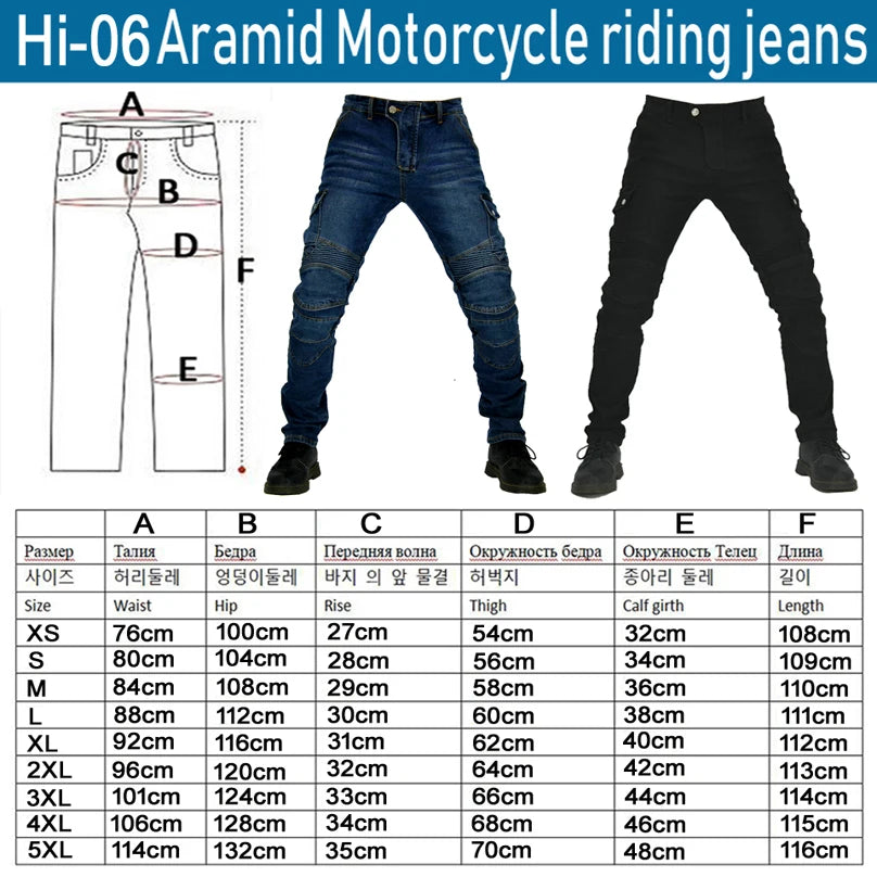 Motorcycle Pants Moto Jeans Moto Jeans Men Motocross Pants Motorcycle Riding Jeans Pants Soft And Casual Inset Gear Wear - MAGNET MARKET