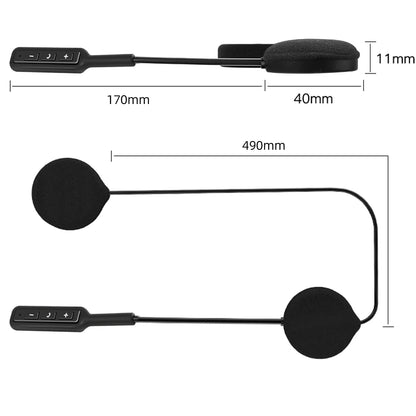 Kebidumei Bluetooth5.0 Speaker Moto Helmet Headset Ultra-Thin Motorcycle Earphones Wireless Headphone Handsfree Call Music Play