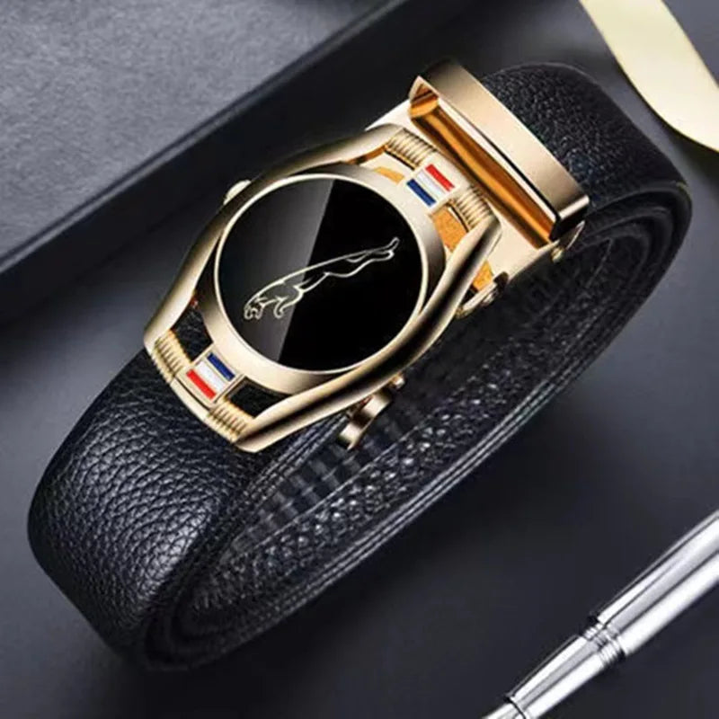 Belts Men Sports Car Luxury Brand Designer Fashion Automatic Buckle Genuine Leather Men's Jeans High Quality Waist Male Strap