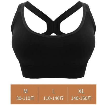 Shockproof Buckle Sports Bra Women Padded Gather Yoga Bra Push Up Gym Running Bra Seamless Workout Fitness Bra Top