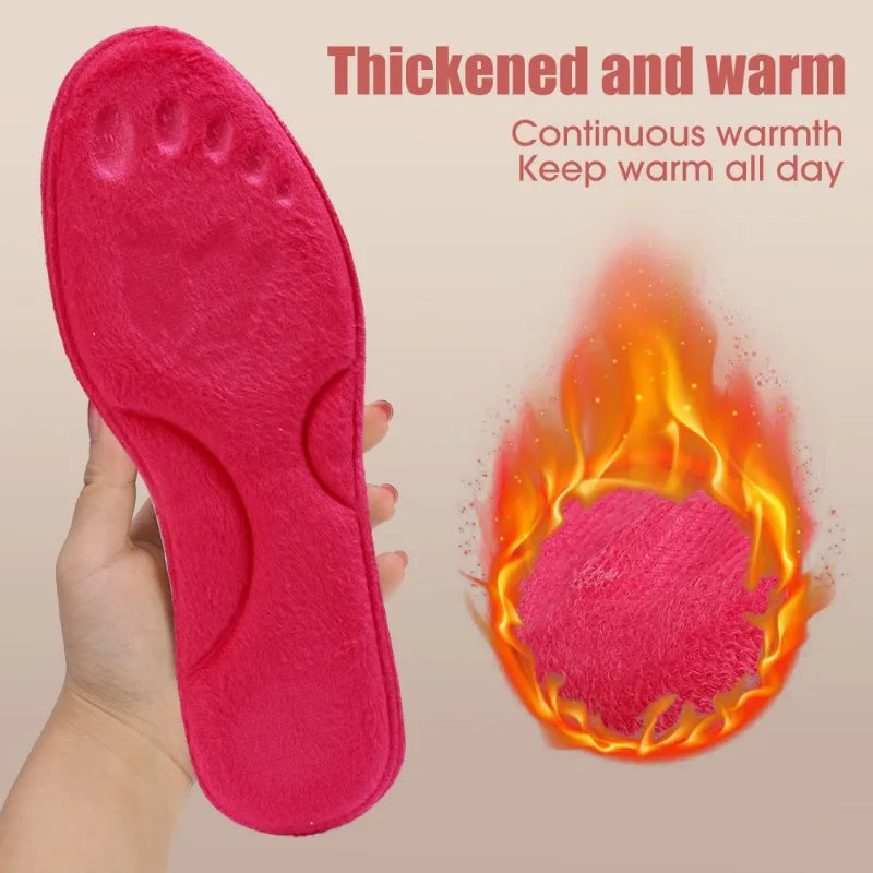 Self-heated Insoles Foot Massage Thermal Thicken Insole Memory Foam Shoe Pads Winter Warm Men Women Sports Shoes Pad Accessories