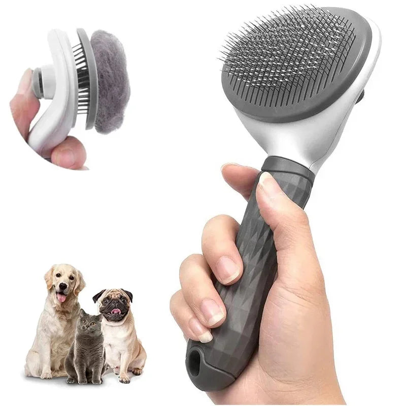 Stainless Steel Needle Pet Comb - Gentle Grooming for Dogs and Cats - MAGNET MARKET