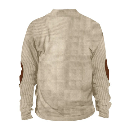 Men's Stand Collar Long-Sleeved Sweater: Fashionable and Casual Autumn Style - MAGNET MARKET