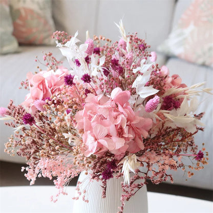 New Product 30CM Boho Mix Dried Flower Small Bouquet Customized Dried Flower Bouquet for Valentine Gift Living Room Decoration