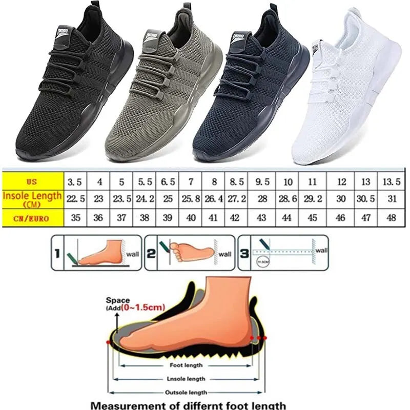 Men Sport Shoes Breathable Mens Walking Shoes Ultralight Sneakers Male Tennis Shoes Homme Anti-slip Running Shoes Tennis Sneaker