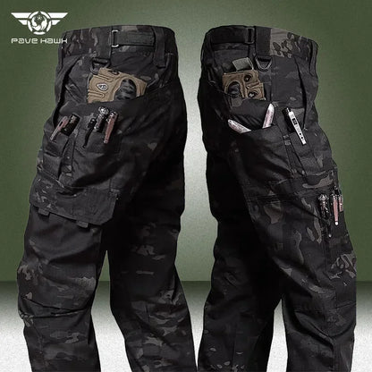 Camo Tactical Pants Men Military Waterproof Ripstop SWAT Combat Trousers Outdoor Multi-pocket Wear-resistant Army Cargo Pant