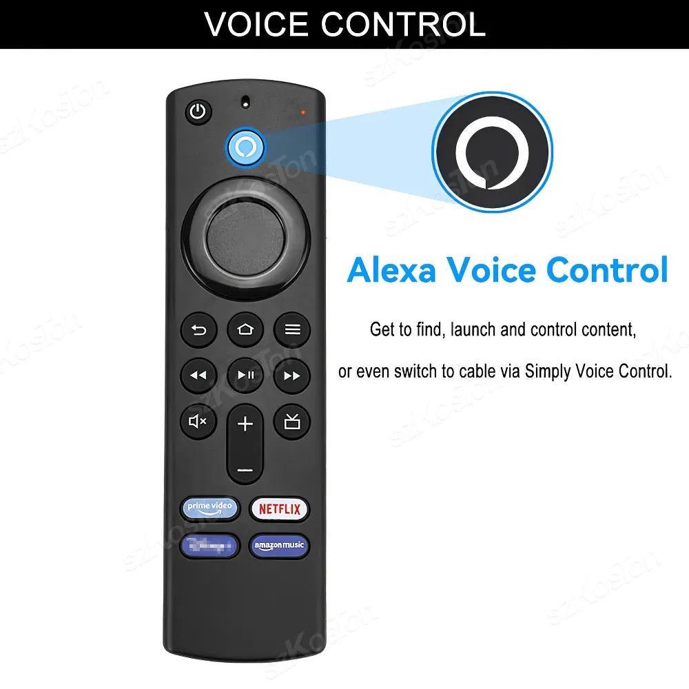 L5B83G Voice Remote Control Replacement for Fire TV Stick 4K MAX 3rd Gen / Cube 1st 2nd Gen / Stick Lite Smart Home Appliance