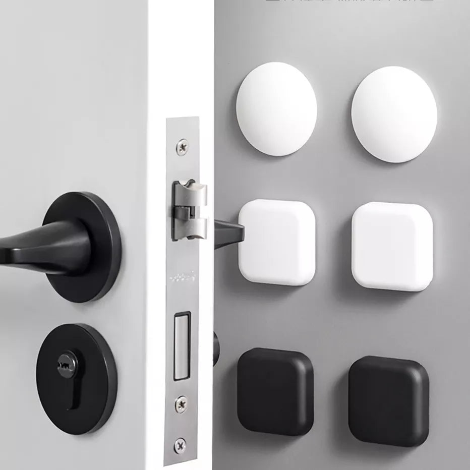 Self-Adhesive Silicone Door Handle Bumpers - Protect Your Walls with Mute & Reliable Door Stopper Pads! - MAGNET MARKET