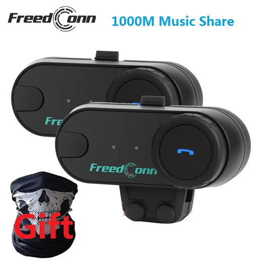 FreedConn TCOM VB Motorcycle Helmet Intercom Bluetooth 5.0 Headset Headphone FM Moto Interphone Helmet Communicator Speaker Gift