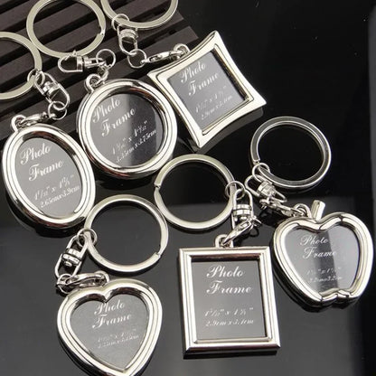 Couple Photo Frame KeyChain Personality Love Key Chain Men and Women Accessories Pendant Jewelry Gift