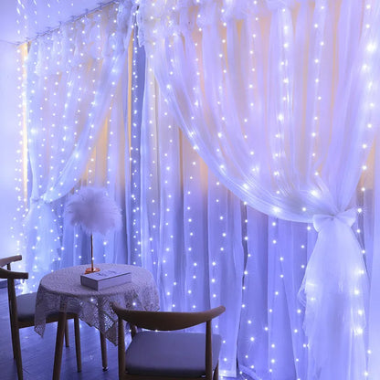 Twinkle Magic: USB-Powered Curtain Garland Fairy Lights - MAGNET MARKET