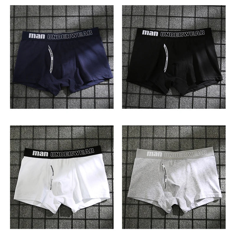 Boxer Men Underwear Sexy Knickers for Men Under Wear Cotton Underpants Male Pure Breathable Shorts Panties Comfortable Boxers