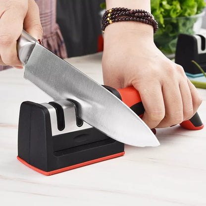 Multi-Functional Hand-Held Knife Sharpener - 3-Segment Household Sharpening Stone - MAGNET MARKET