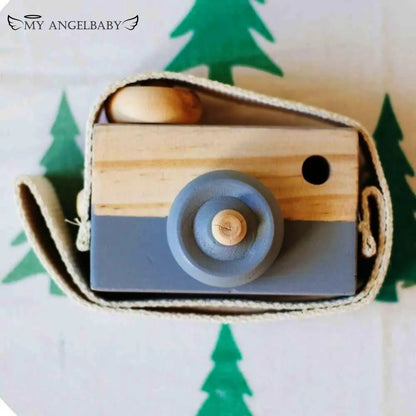 Cute Nordic Hanging Wooden Camera Toys Kids Toy Gift 9.5*6*3cm Room Decor Furnishing Articles Wooden Toys For Kid