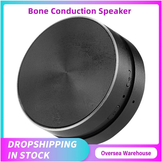 Mini Bone Conduction Speaker Bluetooth TWS Wireless Stereo Dual Sound Channels Audio Box Humbird Speaker With HD Call FM Radio