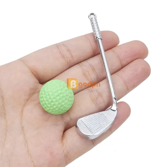 Elf Prop Golf Clubs Elf Accessory Elf Sports Dollhouse Miniature Doll Sports Craft Supplies Games Play House Children Toys Gift