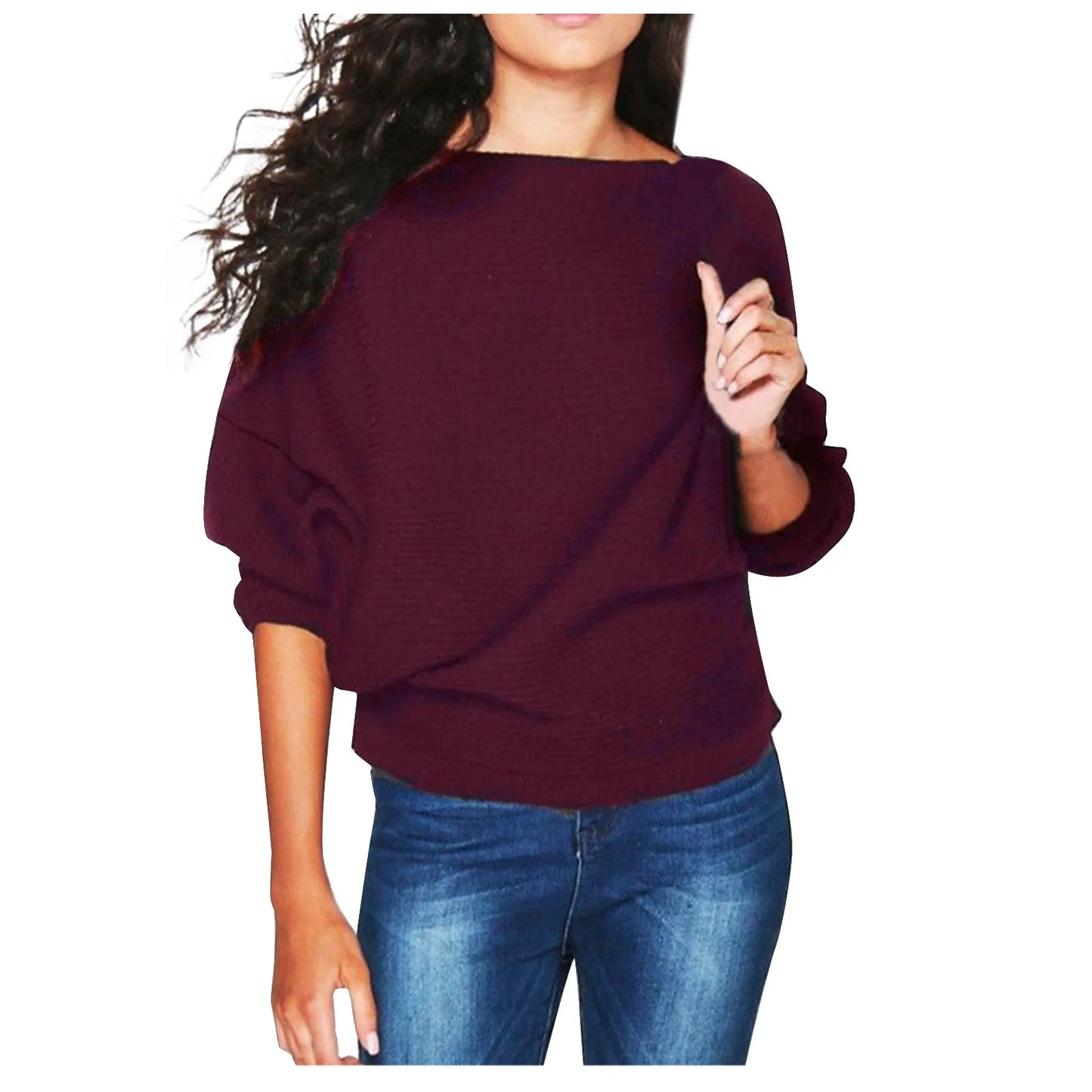 2024 Autumn Women’s Solid Color Round Neck Loose Sweatshirt Fashion Long Sleeve Pullover Tops Casual Oversized Sweatshirts