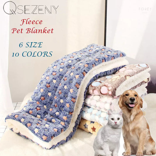 Dog Bed Thickened Dog Mat Pet Cat Soft Fleece Pad Blanket Bed Mat Cushion Home Washable Rug Keep Warm Pet Supplies  cama perro