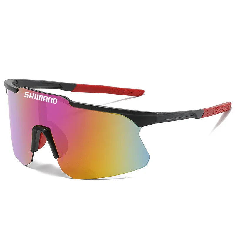 New Shimano Men's and Women's Outdoor Sports, Cycling, Driving, Travel Sunglasses Can be Equipped With Glasses Cloth Box