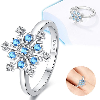 925 Sterling Silver Rings for Women Sparkling Head Engagement Ring Flower Ring Daisy Rings Original Festival Jewelry Gift