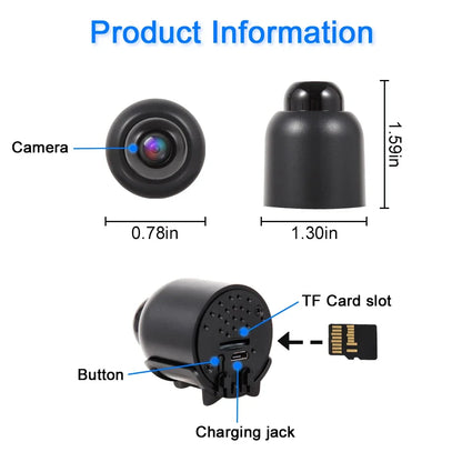 New FHD 1080P Mini WiFi Camera Night Vision Motion Detection Video Camera Home Security Camcorder Surveillance Baby Monitor