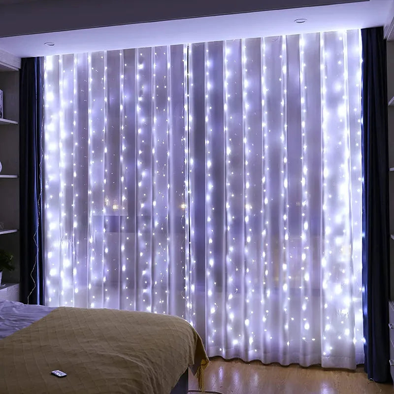 Twinkle Magic: USB-Powered Curtain Garland Fairy Lights - MAGNET MARKET