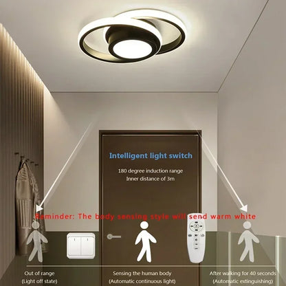 LED Aisle Ceiling Light Body Sensor Ceiling Lamp 36W 32W Bacony Entryway Closet Cloakroom Led Ceiling Lighting Fixtures Lustre